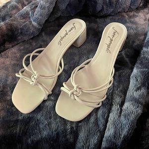 FREE PEOPLE strappy kitten heels